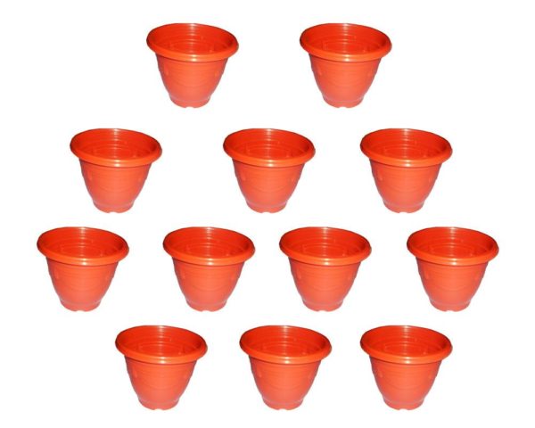 Pack of 12 Round 4 x 4 Planter