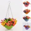Pack of 8 Hanging Pot Garden Flower Plant Planters Decoration Hanging Basket - Image 3
