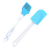 Pack Of 2 Silicone Spatula With Brush For Baking Oil Brush Mixing Shovel Scraper Flour Scrapers - Image 2