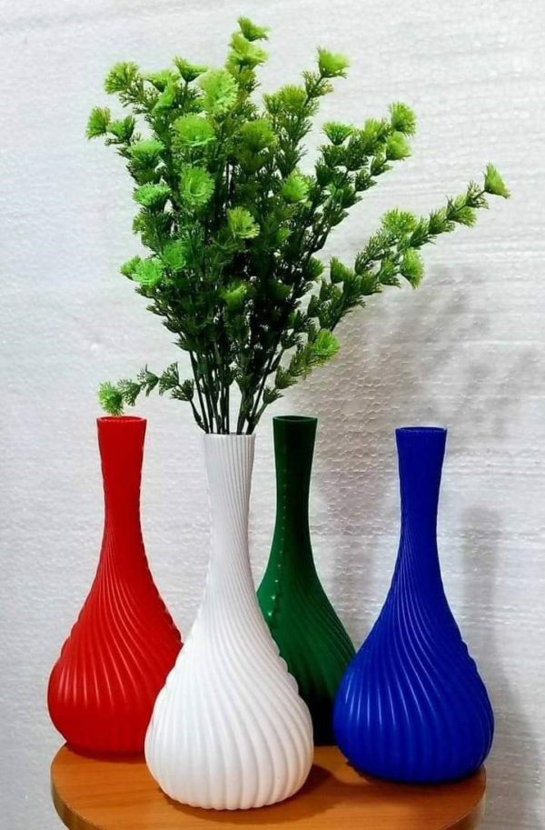 Pack of 4 Narrow Neck Artificial Flower Plant 10 inch size