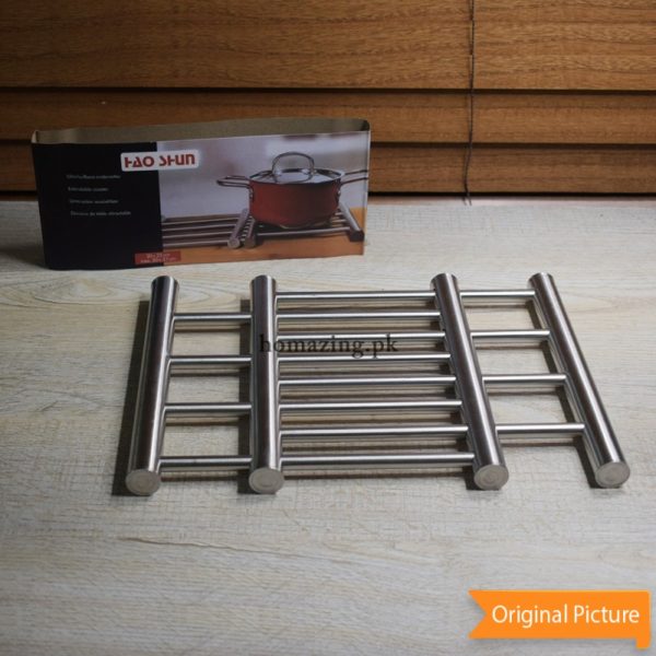 Expandable Hot Pot Rack Stainless Steel Pot Mat - Image 2