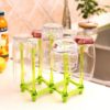 Folding Glass Stand Cup Holder Kitchen Accessories Home Storage Rack For Living Room - Image 4