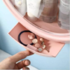 Cosmetic Storage Makeup Organizer, Oval Display Wall Boxes, Hanging Beauty Storage Cases, Cosmetic Organizer for Bathroom Livingroom - Image 8