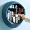 Cosmetic Storage Makeup Organizer, Oval Display Wall Boxes, Hanging Beauty Storage Cases, Cosmetic Organizer for Bathroom Livingroom - Image 9