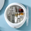 Cosmetic Storage Makeup Organizer, Oval Display Wall Boxes, Hanging Beauty Storage Cases, Cosmetic Organizer for Bathroom Livingroom - Image 10