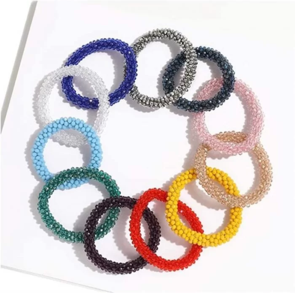 2 In 1 Hair Tie Bracelet – Elastic Bracelets Bangles - Image 4