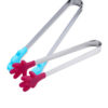 Silicone Kitchen Mini Tong Clip Salad Pliers Kitchenware Mini Tongs Dessert Tongs Food Tongs Ice Cube Tong Cake Tong – Stainless Steel - Image 3