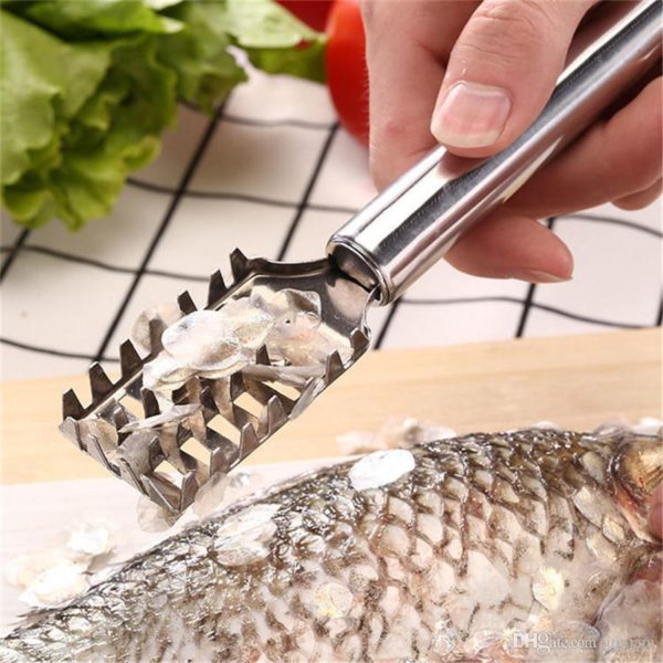 Fish Scale Scraper, Stainless Steel Fish Scale Remover Peeler - Image 2