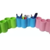 4-Section Utensil Holder Plastic Storage Box for Cutlery Chopstick Toothbrush Holder Stand Drainer and Stationary Container Cosmetic Organizer - Image 2