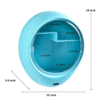 Cosmetic Storage Makeup Organizer, Oval Display Wall Boxes, Hanging Beauty Storage Cases, Cosmetic Organizer for Bathroom Livingroom - Image 3