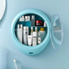 Cosmetic Storage Makeup Organizer, Oval Display Wall Boxes, Hanging Beauty Storage Cases, Cosmetic Organizer for Bathroom Livingroom - Image 2