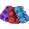 6 Cavity Silicone Cupcake Cake Muffin Pudding Baking Tray Pans Mold - Image 3