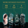 Jewelry Organizer Storage Box Necklaces Earrings Display Case 4 Doors - Image 8