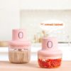 Electric Chopper 100ml+250ml Rechargeable Vegetable Fruit Mincer Blender - Image 2