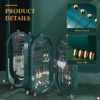 Jewelry Organizer Storage Box Necklaces Earrings Display Case 4 Doors