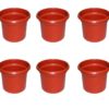 Pack of 6 Medium 7 inch flower pots for flowers and plants growing outer dia 7 inch, height: 6 inch - Image 3