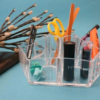 Deluxe Makeup Organizer, Acrylic Table Top Tray For Cosmetics and Jewelry - Image 2