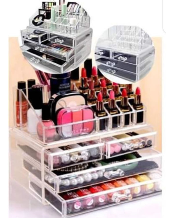 3 Drawers - Acrylic Cosmetic & Makeup Storage Box