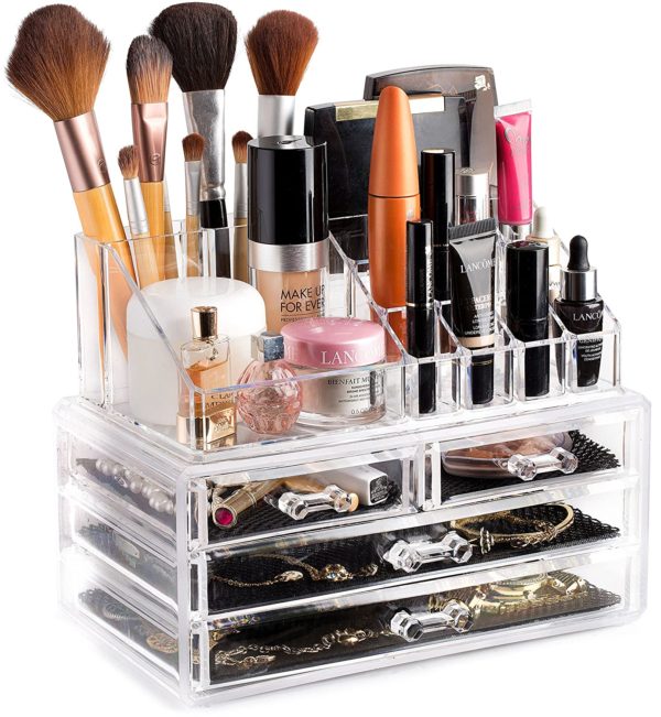 3 Drawers - Acrylic Cosmetic & Makeup Storage Box - Image 5