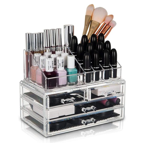 3 Drawers - Acrylic Cosmetic & Makeup Storage Box - Image 4