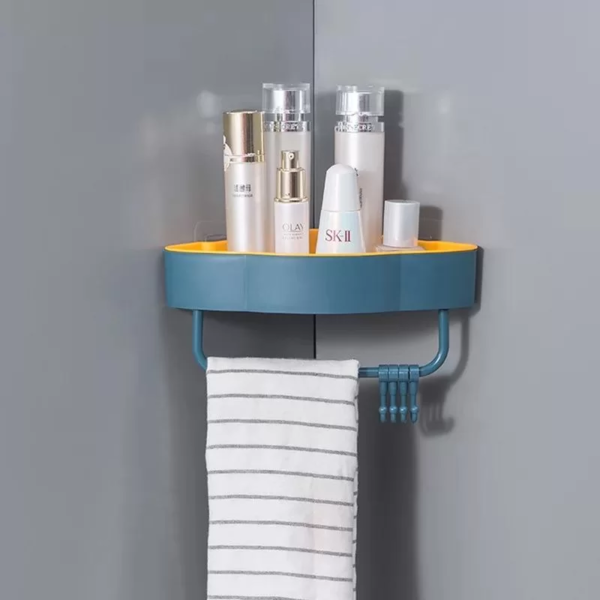 Bathroom Corner Shelf-Wall-Mounted Storage Rack - Image 5