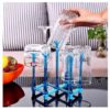 Folding Glass Stand Cup Holder Kitchen Accessories Home Storage Rack For Living Room