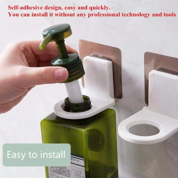 Multifunctional Bottle Hanging Holder Shower Gel Bottle Holder, Shampoo Holder Hook, Hand Soap Detergent Shelf, Bathroom Accessories - Image 6