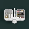 Multifunction Cosmetic Organizer For Bathroom Wall Mounted Makeup Storage Box - Image 2