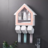 Creative bathroom shelf Toothbrush holder House shape Punch-free wall-mounted toilet wash set storage rack Bathroom organizer - Image 3