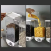 Cereal Grain Dispenser Storage Box Wall-mounted Tank Home Cereal Bean Rice Container Oatmeal Dispenser – Dry Fruit, Grain Dispenser - Image 3