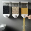 Cereal Grain Dispenser Storage Box Wall-mounted Tank Home Cereal Bean Rice Container Oatmeal Dispenser – Dry Fruit, Grain Dispenser