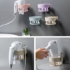 Hair Dryer Holder Plastic – Self-Adhesive Wall-Mounted Hair Dryer Rack