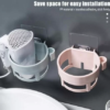 Hair Dryer Holder Plastic – Self-Adhesive Wall-Mounted Hair Dryer Rack - Image 5