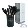 12pcs Silicone Kitchen Accessories Kitchen Utensil Set With Holder Cocina Kitchen Cooking Spoon Set - Image 5