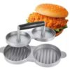 Kitchen Double Mini Hamburger Maker Slider Press Mold Burger Mold - Image 3