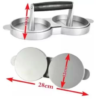 Kitchen Double Mini Hamburger Maker Slider Press Mold Burger Mold - Image 2