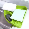 Kitchen Sink Corner Tool with Tray Storage Organizer Rack for Soap Dish Wash Basin - Image 4