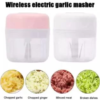 Mini Electric Food Chopper Wireless Electric Garlic Processor Cooking Cutting Machine Vegetable Food Grinder Kitchen Tools - Image 4