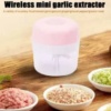 Mini Electric Food Chopper Wireless Electric Garlic Processor Cooking Cutting Machine Vegetable Food Grinder Kitchen Tools - Image 8