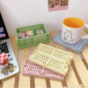 Mini Foldable Plastic Cosmetic Storage Box – Organizer Basket for Home and Office - Image 2