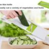 Multifunctional Slicer Vegetable Cutter with 5 Blades And Peeler Cutter Potato Onion Slicer Kitchen Tool - Image 2