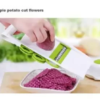 Multifunctional Slicer Vegetable Cutter with 5 Blades And Peeler Cutter Potato Onion Slicer Kitchen Tool - Image 5