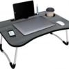 Multipurpose Foldable Laptop Table with Cup Holder, Study Table, Bed Table, Breakfast Table, Foldable and Portable
