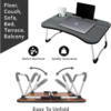 Multipurpose Foldable Laptop Table with Cup Holder, Study Table, Bed Table, Breakfast Table, Foldable and Portable - Image 6
