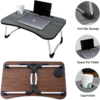 Multipurpose Foldable Laptop Table with Cup Holder, Study Table, Bed Table, Breakfast Table, Foldable and Portable - Image 5