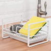 Sponge Drain Storage Rack – Sink Caddy with Removable Tray – Kitchen Sink Organizer