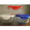 Pack of 3-Lock n Lock Airtight Food Fresh Plastic Food Storage Container for Kitchen