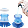 Plastic Cleaning Brush with Soap Dispenser for Kitchen - Image 7