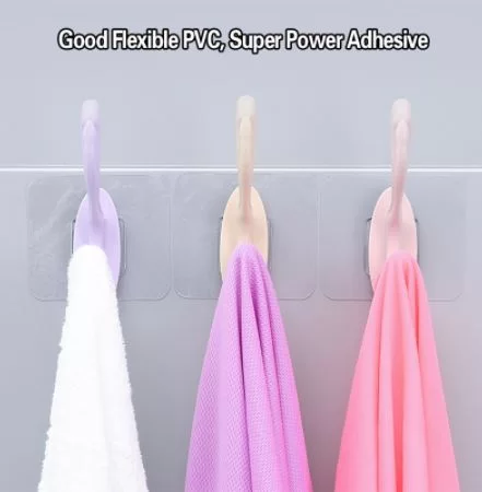 Punch-free Strong Hook – No Trace Wall Hook – Back Adhesive Strong Load-bearing Bathroom Coat Hook