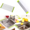 Roll Up Dish Drying Rack Sink Stainless Steel Kitchen Folding Rack Over Sink Dish Drainer